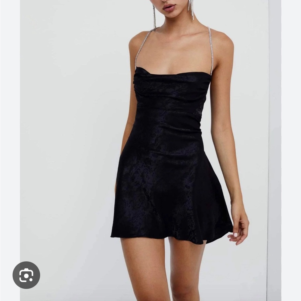 For Love and Lemons Gabrielle mini dress in Black